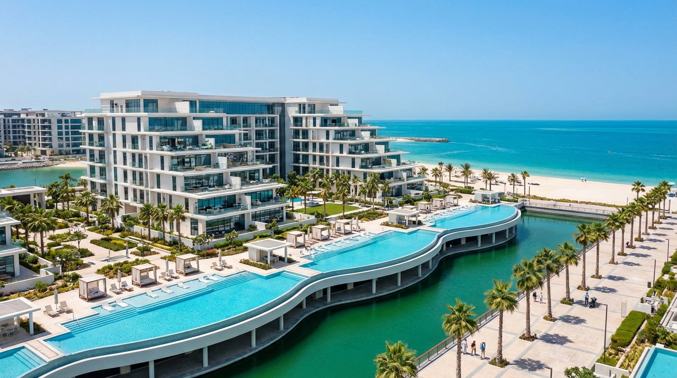 アル・マルジャン・アイランドのビーチフロントレジデンス