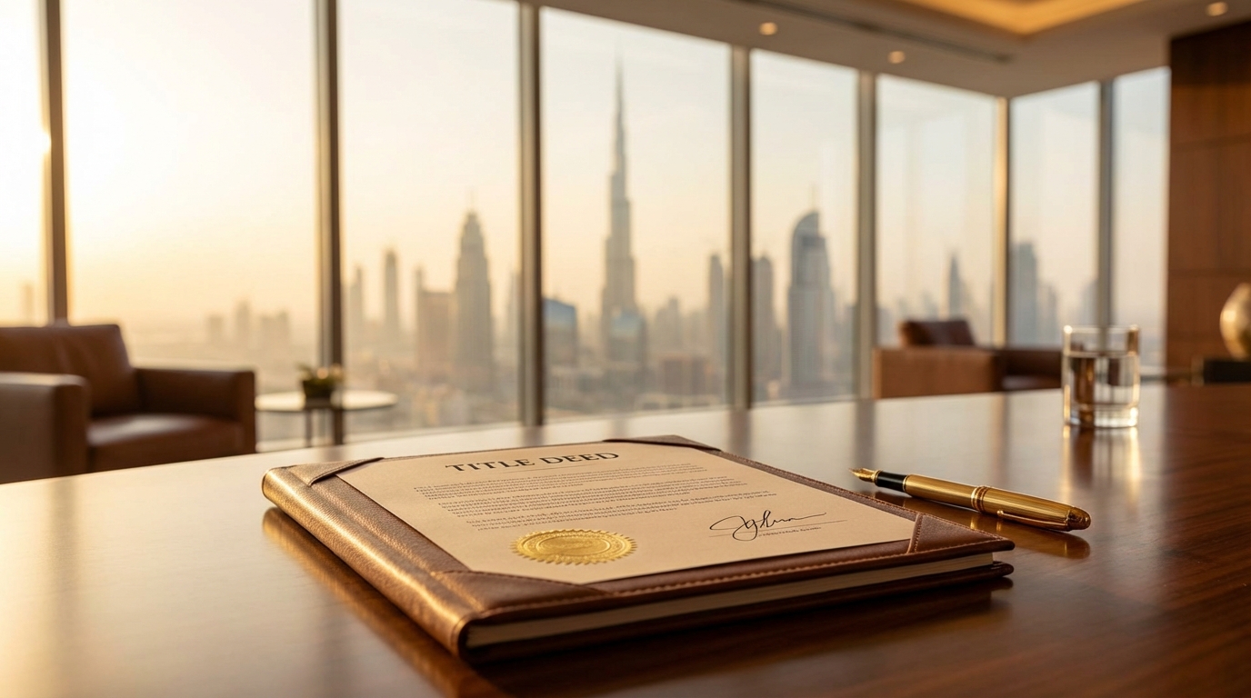 ドバイ不動産のDLD登記・Title Deed取得イメージ