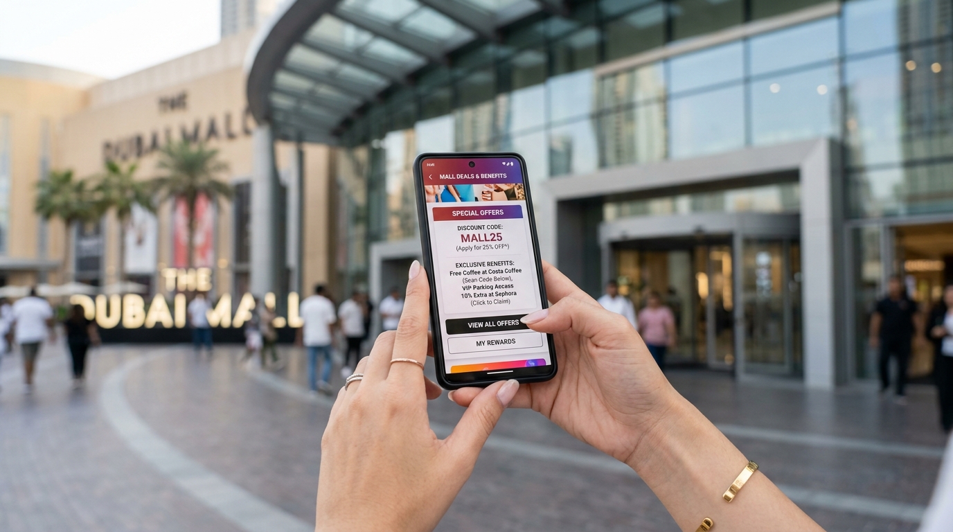 Fazaaアプリの特典画面が表示されたスマートフォンを持つ手元