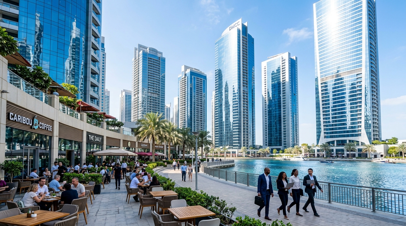 DMCC・JLT地区のオフィスタワー群